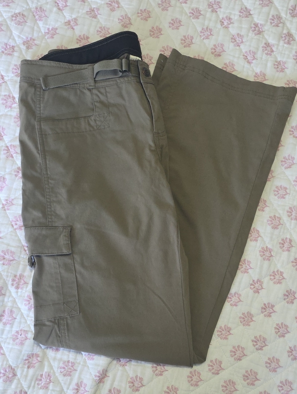 prAna Halle Pants V1 - Women's Early Gen Olive Green Trail Pants - Size 8